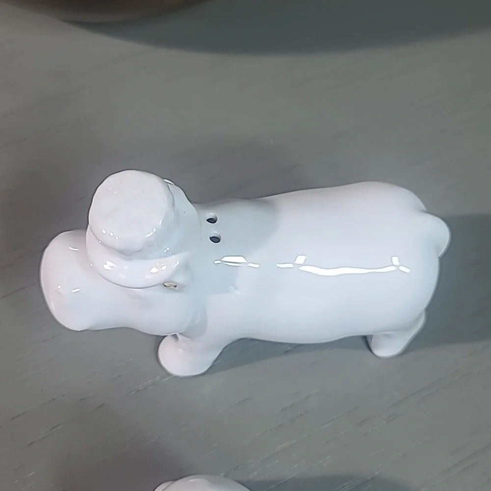 Target White Hippo Salt and Pepper Shakers